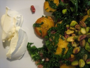 Plantains with Kale and Pancetta