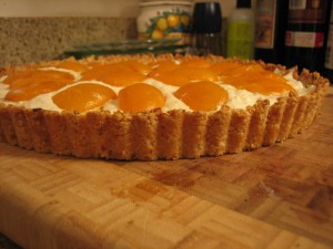 Apricot Nut Ricotta Tart