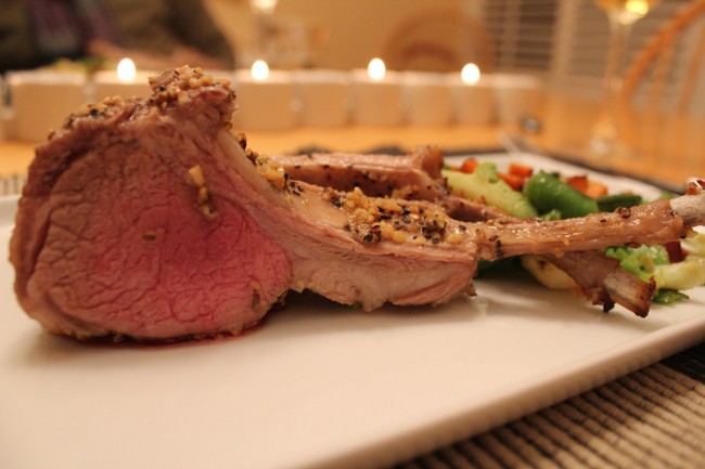 Winter Rack of Lamb Medium Rare